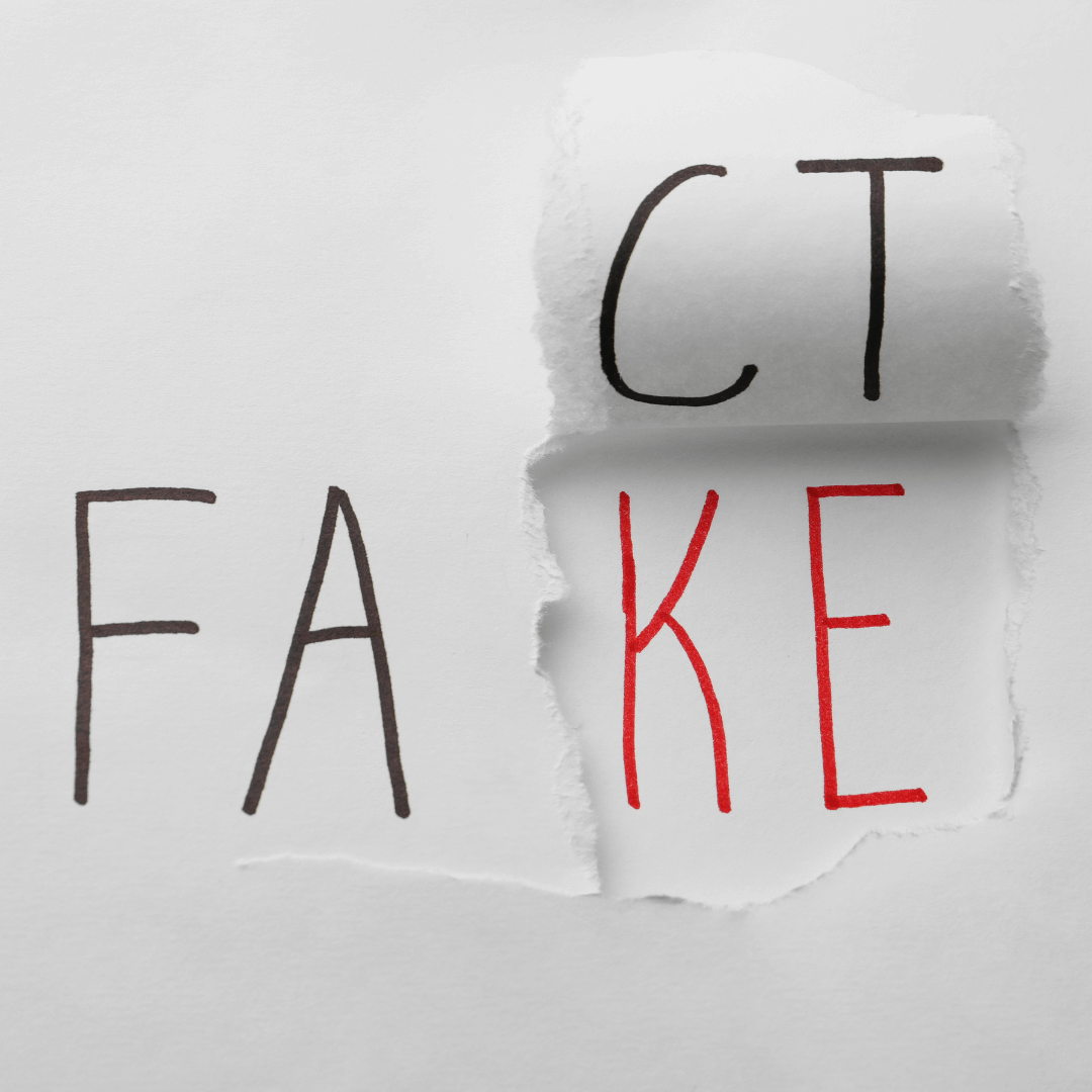 ripped paper showing fact and fake social media marketing does not have to be fake